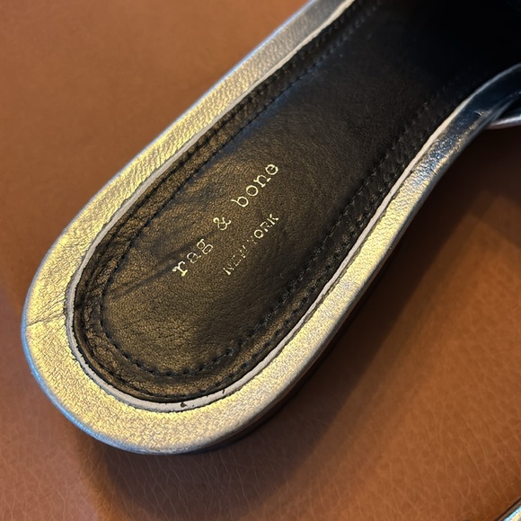 Rag & Bone silver slides - Picture 3 of 7